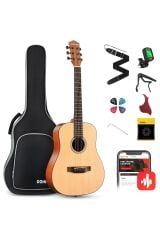 DAT-110D Dreadnought Travel Akustik Gitar Seti (Siyah)