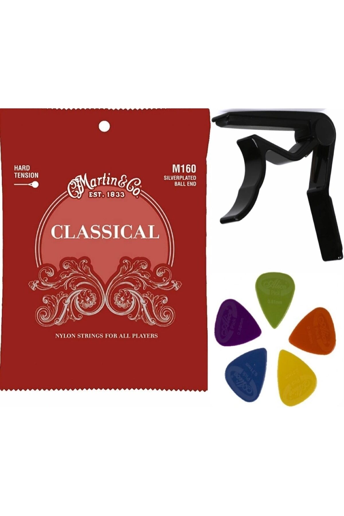 &go - M160 Klasik Gitar Takım Teli 3'lü Set