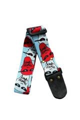 Maske Desenli Tasarım Gitar Askısı