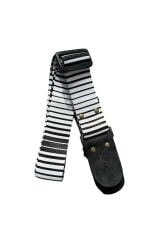 Zebra Desenli Tasarım Gitar Askısı