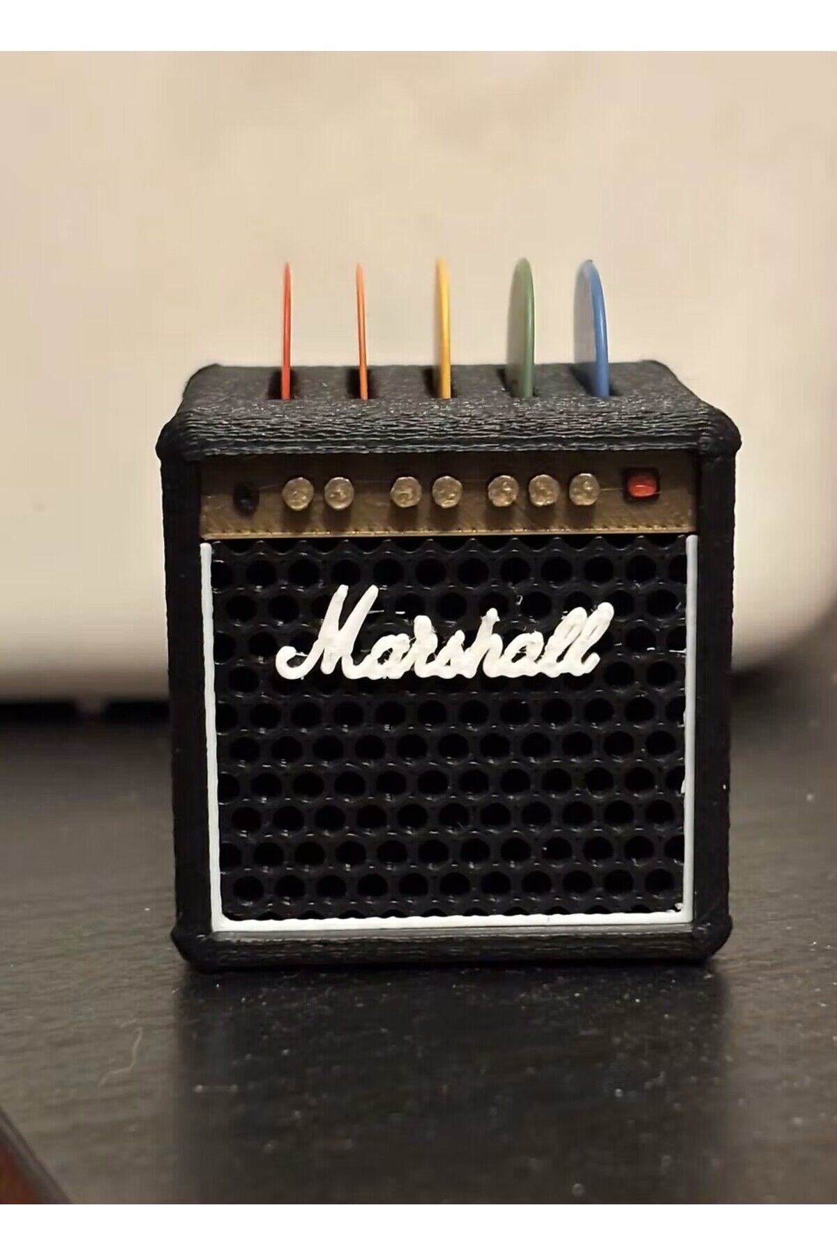 Gitar Amfi Tasarım Pena Düzenleyici Kutusu Penalık Dekoratif Aksesuar