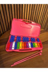 MİTELLO ÇANTALI ÇİFT SIRA PEMBE METALAFON