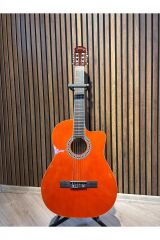 KLAS KLASİK GİTAR TURUNCU 4/4 tam boy (KILIF+PENA HEDİYELİ)