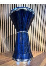GAWHARET EL FAN BOYALI MAVİ-SİYAH PROFESYONEL 23'LÜK DARBUKA (KILIF+ALYAN HEDİYELİ)