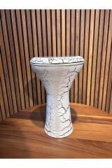 MASTERWORK BAŞLANGIÇ DARBUKASI 22'LİK BEYAZ ÇATLATMA DESENİ