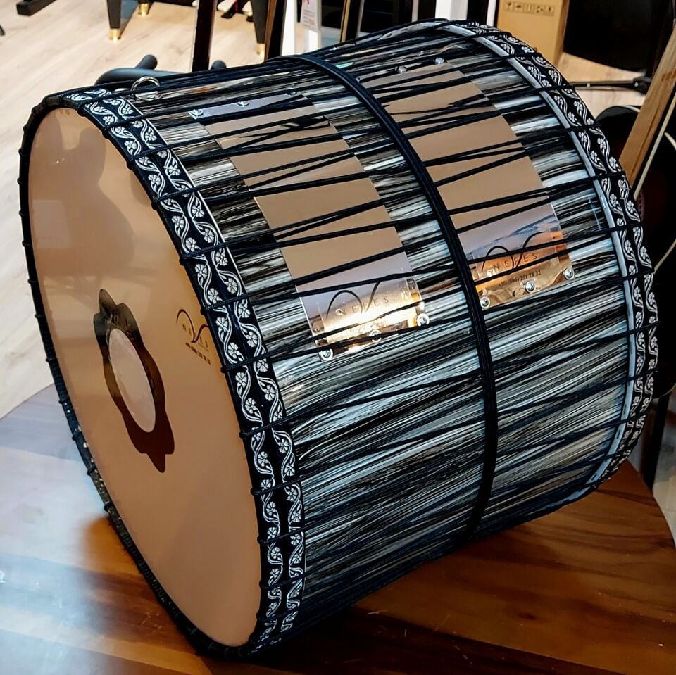 Siyah-Beyaz Kasnak İpli Davul