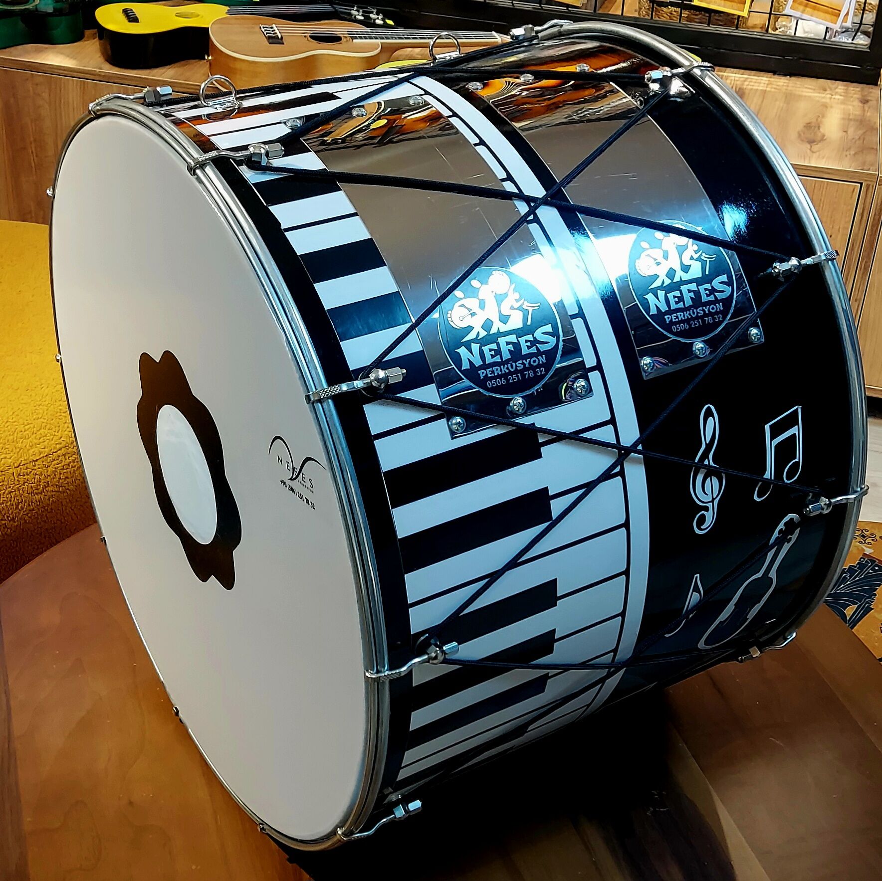 Piyanolu Kasnak Akortlu Asma Davul