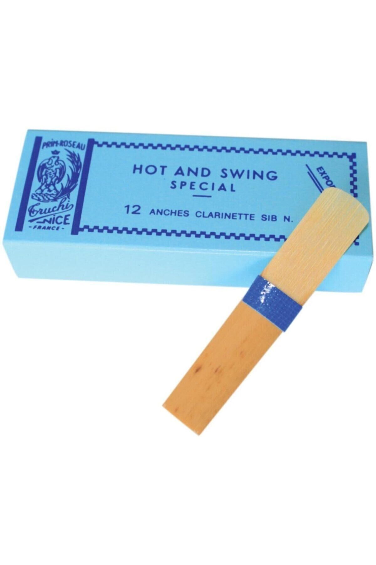 Hot Swing Mavi Kuşak 1.5 Numara 1 Kutu 12 Adet Profesyonel Klarnet Kamışı