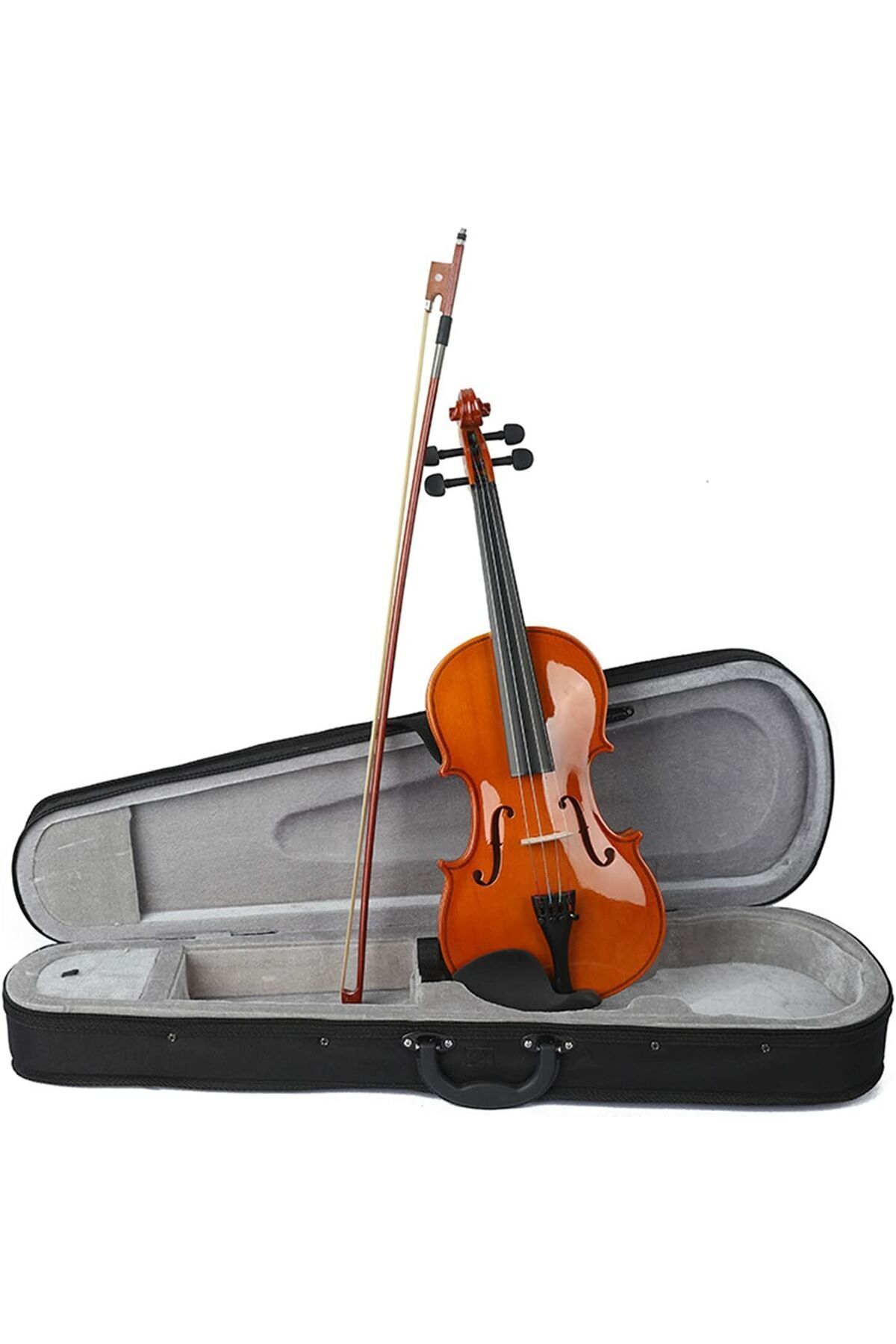 Nemx Jy003-3 4/4 Parlak Kahverengi Ahşap Keman