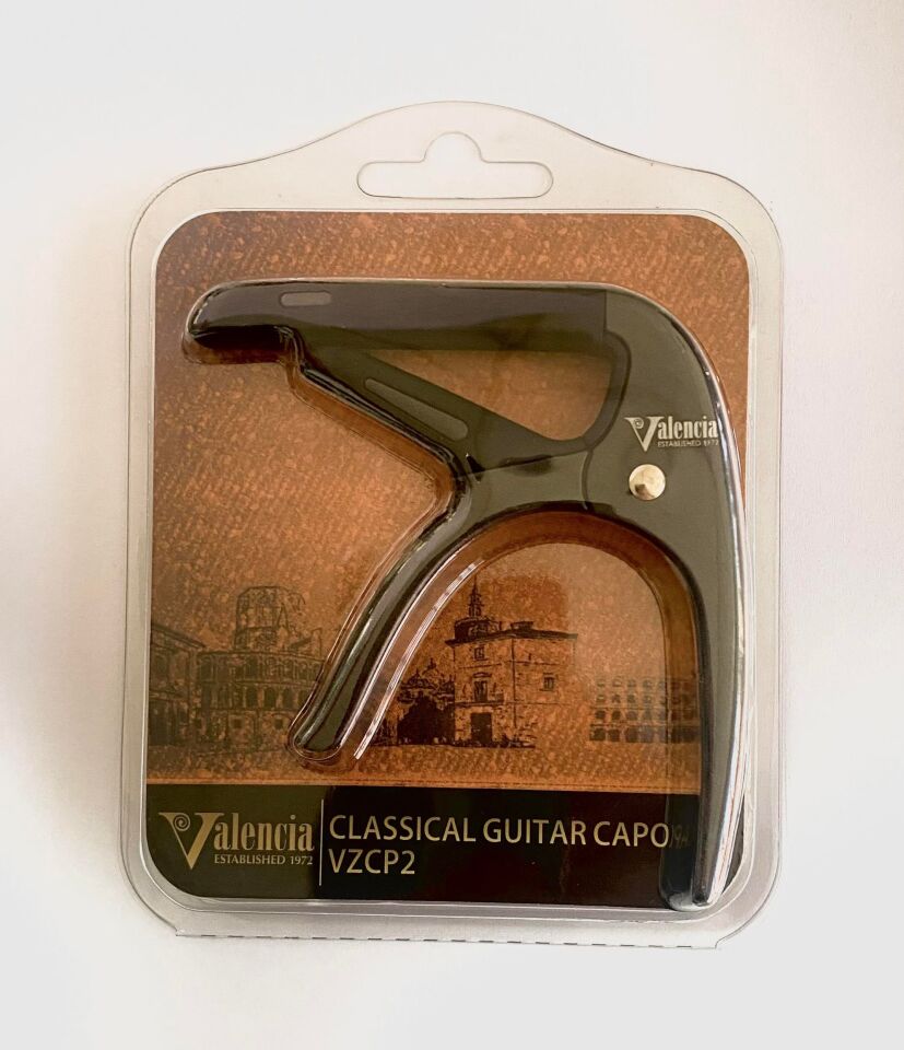 VALENCIA VZCP2 KLASİK GİTAR KAPOSU GRİ-SİYAH