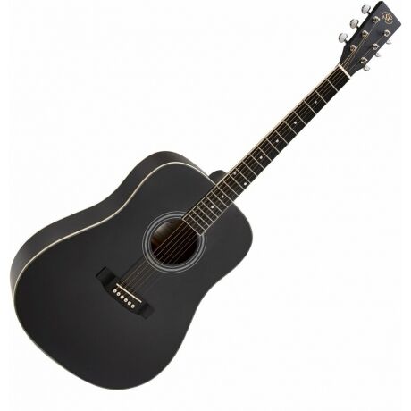 SX SD104KBK Akustik Gitar Seti (Siyah)