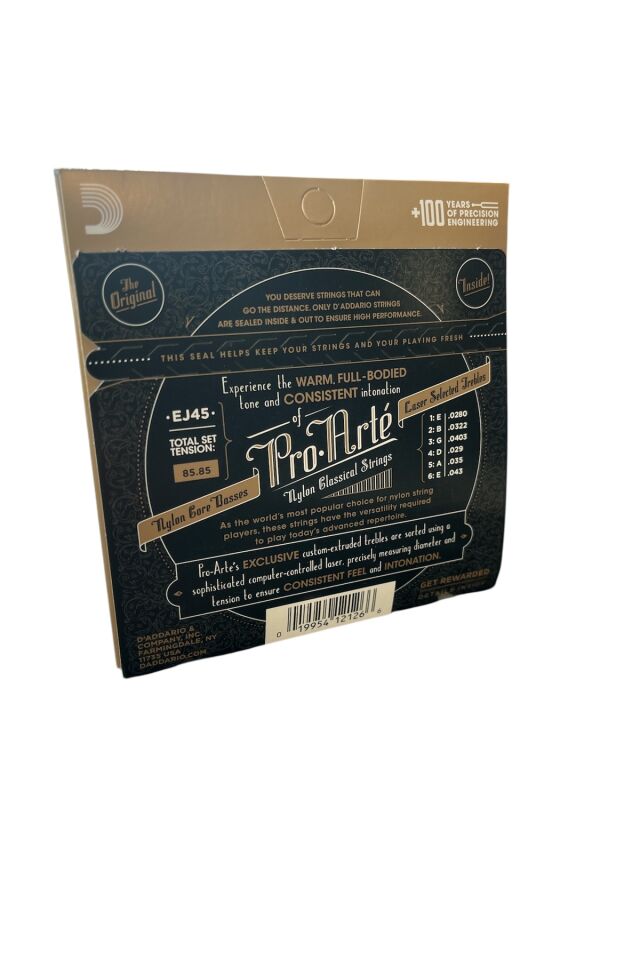 Daddario Ej 45 Klasik Gitar Tel Seti, Pro-arte, Sılverplated Woun