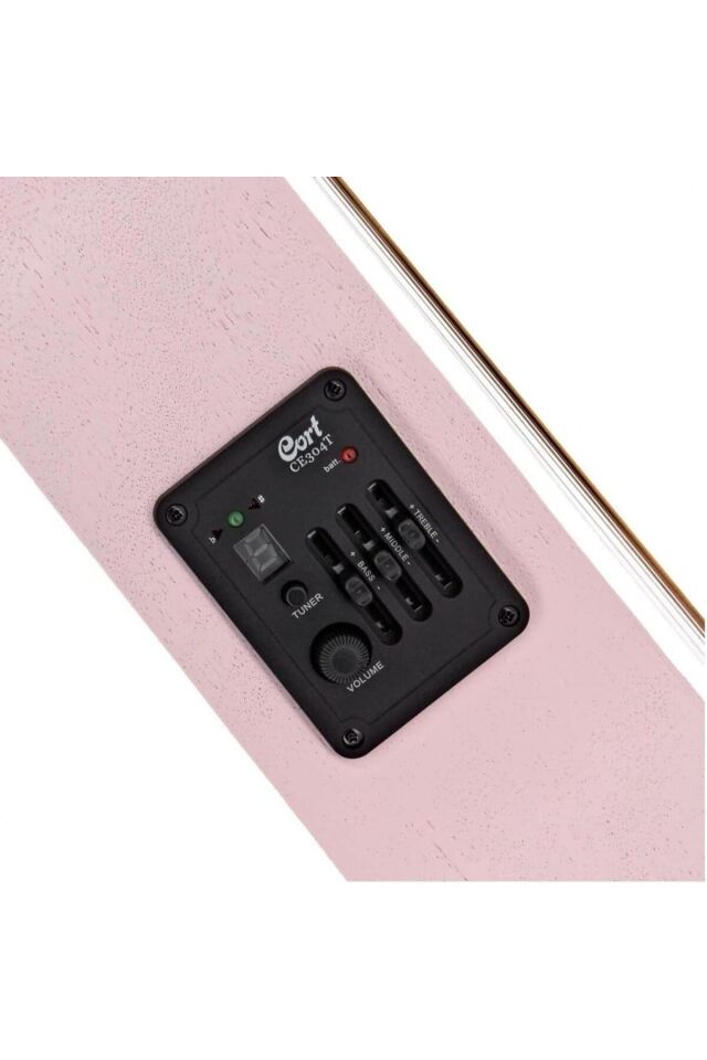 Cort PASTEL PINK OPEN PORE Elektro Akustik Gitar