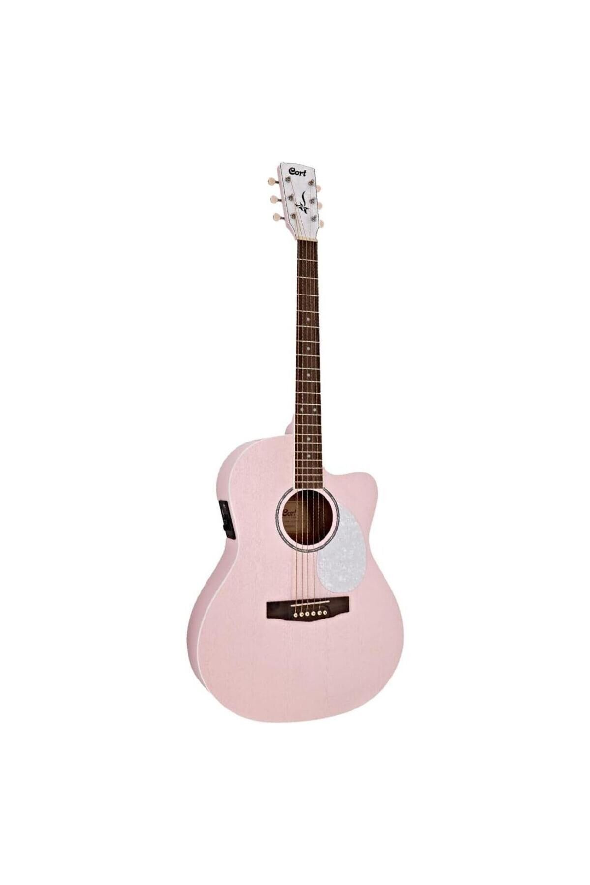 Cort PASTEL PINK OPEN PORE Elektro Akustik Gitar