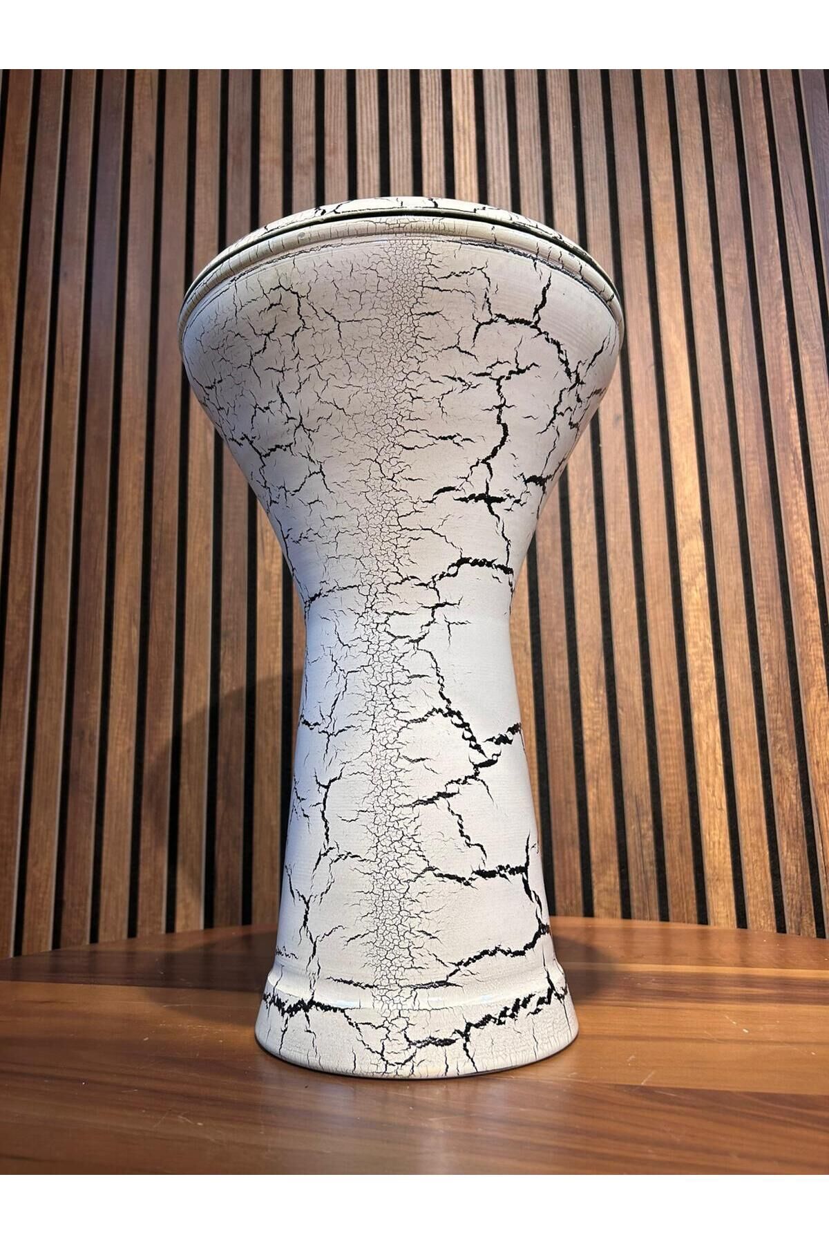 MASTERWORK BAŞLANGIÇ DARBUKASI 22'LİK BEYAZ ÇATLATMA DESENİ