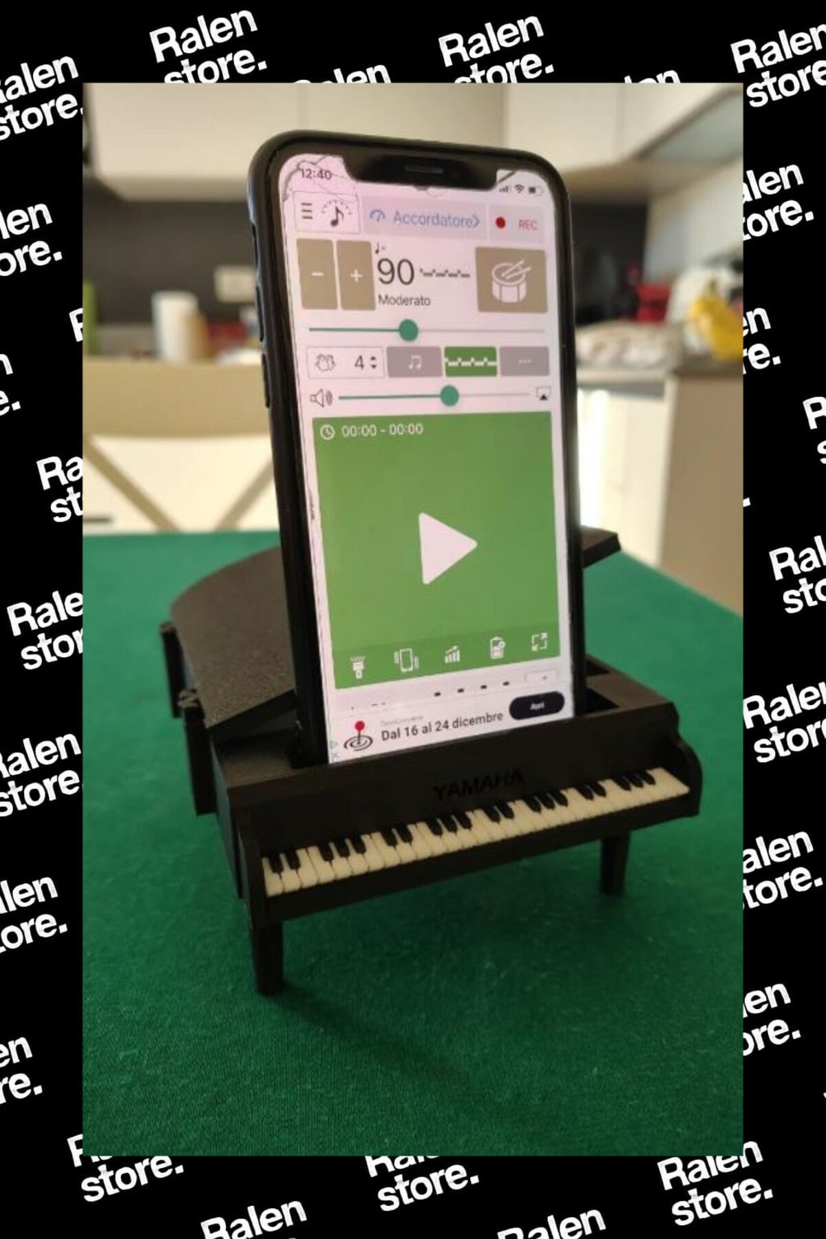 Yamaha Piyano Temalı Telefon Standı | 11x16cm ( Yüksek Kalite 3D Baskı PLA )