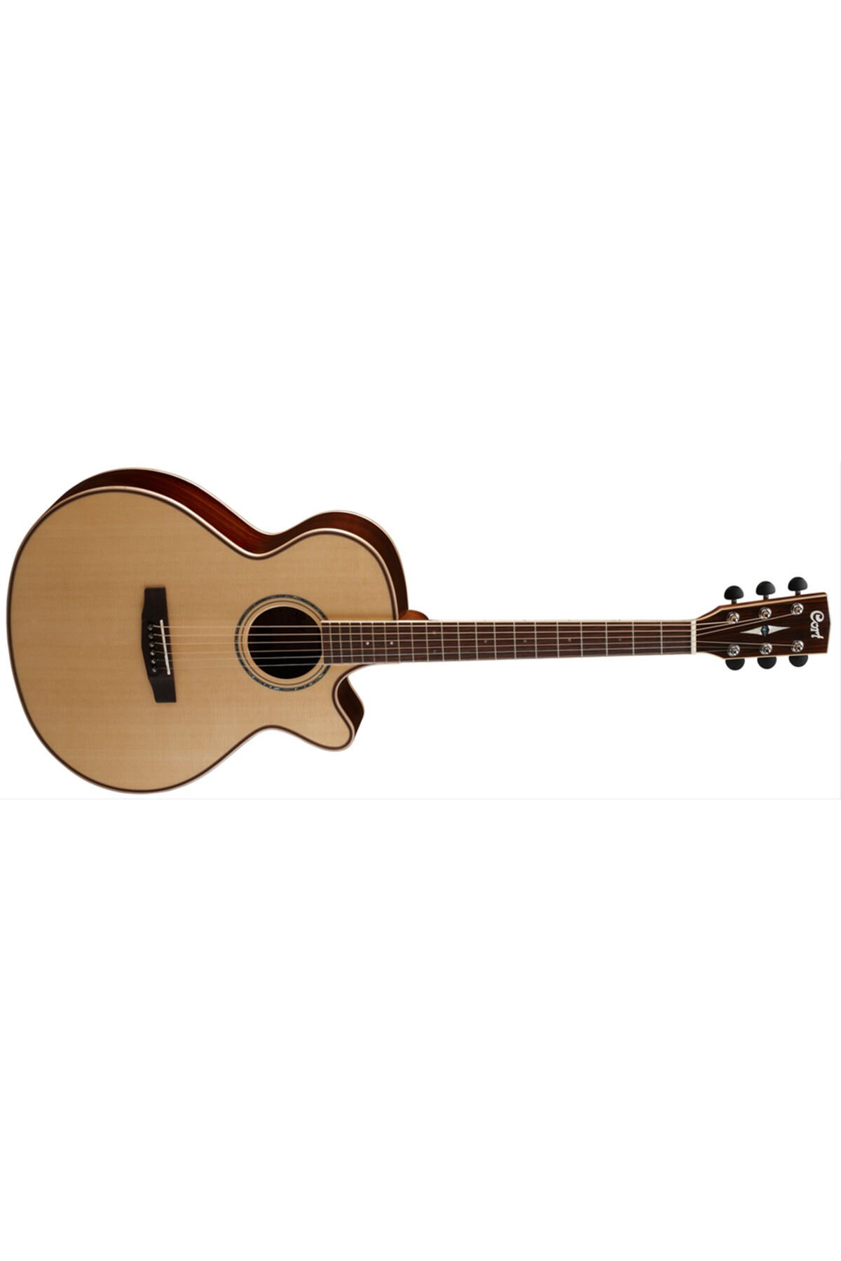 Cort As-s5 Nat Elektro Akustik Gitar W Case