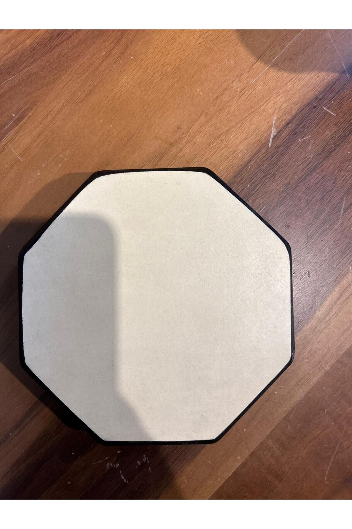 Bateri Davul Ritim Çalışma Pedi 15 cm Çapında Krem