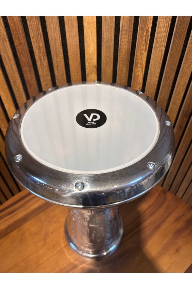 Vatan Kabartmalı Gri 22'lik Çömlek Darbuka