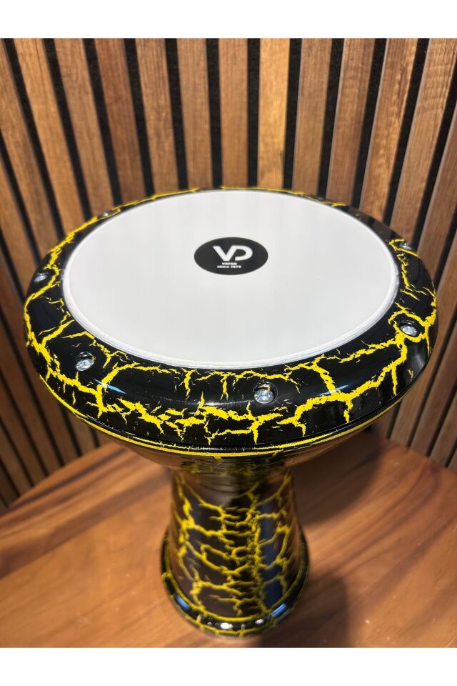 Vatan Sarı Çatlatma Desen 22'lik Çömlek Darbuka