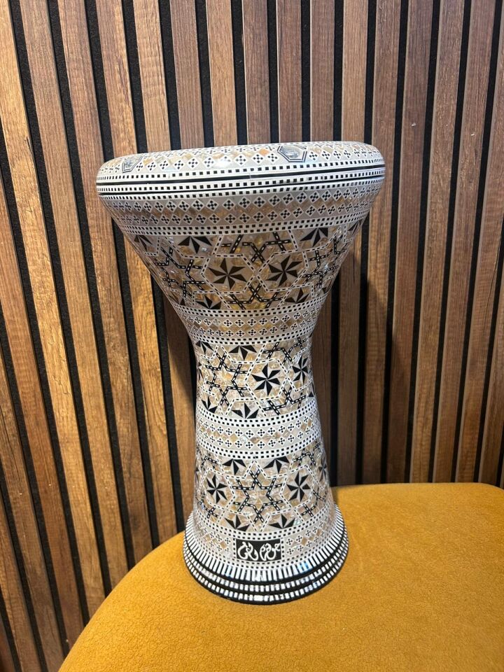Gawharet El Fan 22'lik Sedef Kaplama Darbuka
