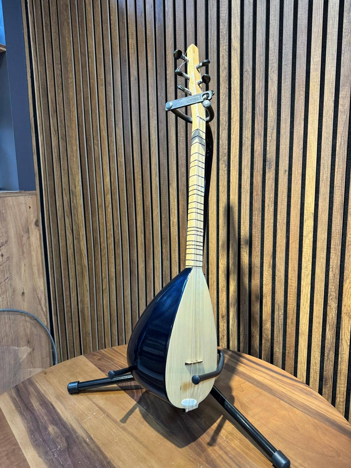 Simli Lacivert El Yapımı Cura