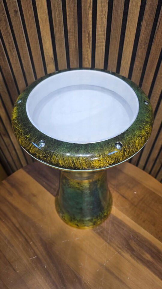 GAWHARET EL FAN YEŞİL - 23'lük PROFESYONEL DARBUKA S1 (KILIF+ALYAN HEDİYELİ)