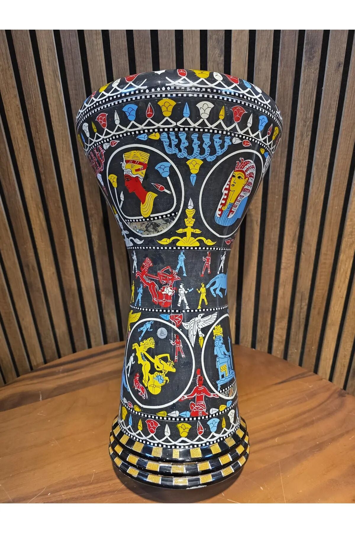 GAWHARET EL FAN PROFESYONEL 23'LİK DARBUKA - Mısır Resimli - (KILIF+ALYAN HEDİYELİ)