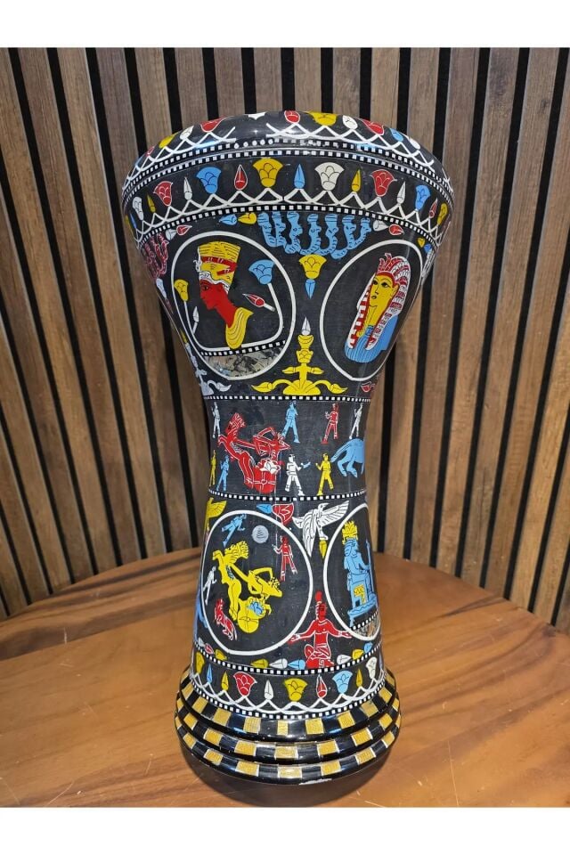GAWHARET EL FAN PROFESYONEL 23'LİK DARBUKA - Mısır Resimli - (KILIF+ALYAN HEDİYELİ)