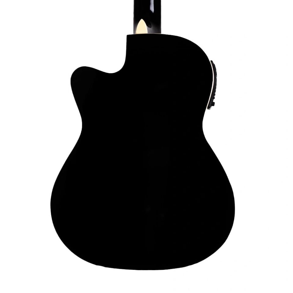 Barcelona LC 3900 CEQ BK Siyah Kesik Kasa Elektro Klasik Gitar