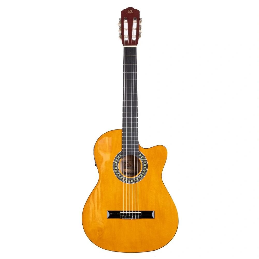 Barcelona LC 3900 CEQ OR Turuncu Kesik Kasa Elektro Klasik Gitar
